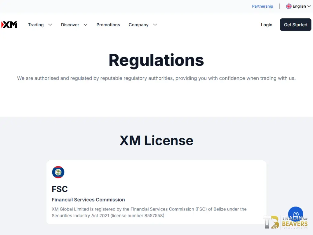 ترخيص XM Global لدى هيئة الخدمات المالية FSC في بليز