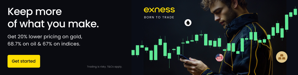 exness low spreads trading gold oil indicators EN