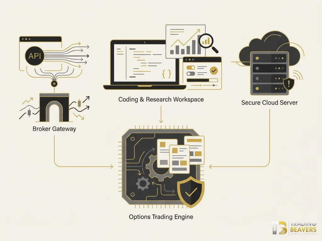 automated options trading bot api vps infrastructure